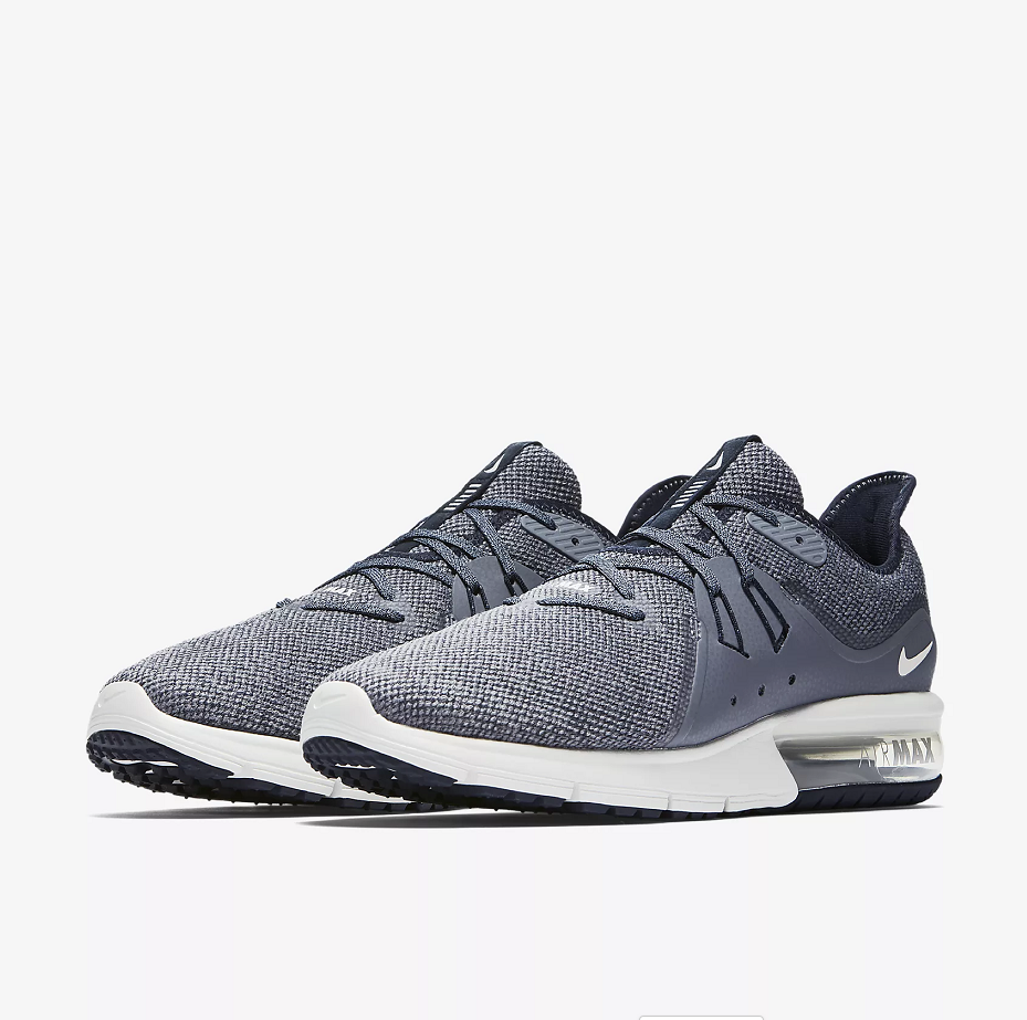 Men Nike Air Max Sequent 3 Grey - Click Image to Close